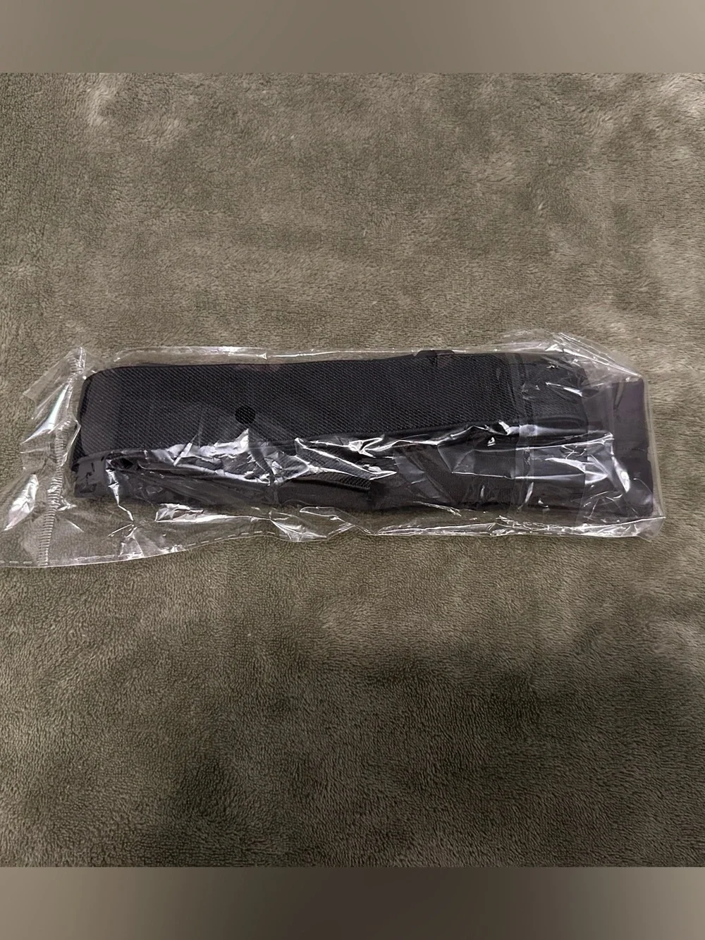 Black Zippered Running Belt